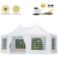thumbnail image 4 of Mellcom 20x15ft Party Tent with Removable Sidewalls, Heavy Duty Gazebo Pavilion  for Wedding,Camping, BBQ, 4 of 7