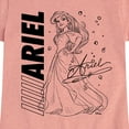 thumbnail image 3 of Disney Princess - Autograph Ariel - Toddler & Youth Girls Short Sleeve Graphic T-Shirt, 3 of 5