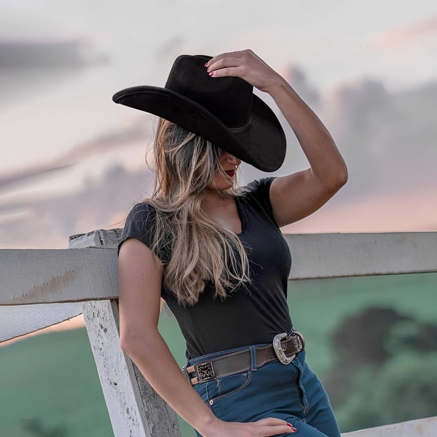 Cowboy Hat for Women and Men with Shapeable Wide Brim - Felt  display picture 1