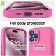 thumbnail image 3 of Funda de Silicona Premium, a Prueba de Golpes, Forro Suave - para iPhone 15 Pro 6.1" Pitaya, 3 of 7
