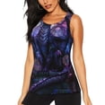 thumbnail image 1 of Balery Fantasy Dragon In Cathedral Camiseta sin mangas estampada ligera para mujer, tops de entrenamiento sin mangas, camisetas de yoga transpirables de secado rápido.-Medium, 1 of 7
