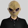 thumbnail image 3 of SUNSIOM Visage Réaliste d'Alien en Latex Effrayant Cosplay d'Halloween pour Fête de Mascarade, 3 of 6