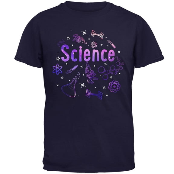 Science Tools Atoms Space Scientist Teacher Mens T Shirt Navy LG