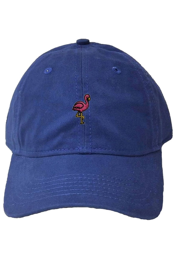 Adult Flamingo Embroidered Deluxe Dad Hat