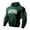 A-Dark Green380, variant on Men St Patrick's Day Waffle Knit Hoodie Muscle Fit Celtic Clover Pattern Pullover Top Casual Holiday Wear Hoodies Green