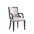 thumbnail image 3 of Manhattan Comfort Grand 18.5" Faux Leather Dining Armchair in Gray (Set of 2), 3 of 7