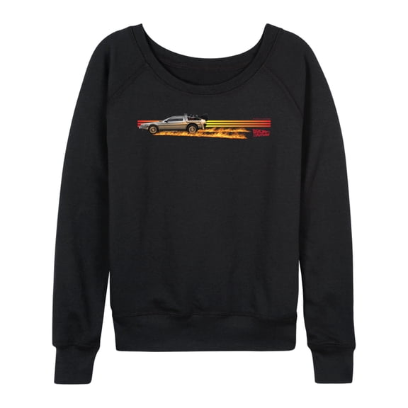 Back To The Future - Delorean - Women's French Terry Long Sleeve Shirt