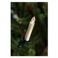 thumbnail image 1 of Melrose 12 Battery Operated White LED Candle Clip-On Christmas Lights - Green Wire, 1 of 3