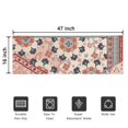 thumbnail image 5 of Botanical Floral Patchwork Non-Slip Entryway Door Mat,Boho Indoor Decor Durable Low Plush Door Mat,Washable Welcome Rug for Patio Hallway Home Decor 16x47 Inches, 5 of 7