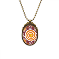 thumbnail image 1 of Volumen México totems antigua civilización dibujo Collar Colgante Vintage de bronce antiguo de joyeria de lujo de regalo Unbranded M, 1 of 3