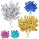 thumbnail image 5 of XmhyTop 10 paquetes de flores artificiales para exteriores resistentes a los rayos UV, decoración de estilo rústico para el hogar (blanco), 5 of 5