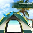 thumbnail image 6 of SAN LIKE Camping Tent 3/4 Person Tents for Family Camp Tent Waterproof Outdoor for Backpacking Hiking Easy Setup with Storage Bag,8 Ground ding,4 Windproof Rope (Green with Doors and Windows), 6 of 8