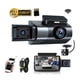 thumbnail image 1 of Cámara Automóvil Wifi De 3 Canales Hd 1080p Dash Cam Carro Mpow, Sd 32Gb Incluida, Con Pantalla, 170° Gran Angular, Visión Nocturna, Grabación En Bucle, Sensor G, Control De App, Modo Estacionamiento, 1 of 4