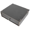 thumbnail image 1 of Raindrops Wooden Cash Storage Box Black Multi Grid Organizer for Office and Retail, 1 of 5