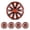 14 inch- Black & Red Lacquer, variant on 4PCS 15 inch Universal Hubcaps for Car Truck SUV, ABS&PC Wheel Rims Cover, Snap-On White Lacquer& Black Lacquer