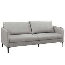 Resenkos Modern 76 Inch Loveseat Sofa Couch for Apartment Dorm with Metal Legs-Gray, Couch for Living Room, Loveseat Sofa for Small Spaces, Living Room, Office, Soft Couch Easy to Install