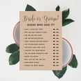 thumbnail image 6 of Inkdotpot Kraft Rustic 50-Pack?He Said She Said?Cards?For Couples Funny Rehearsal Dinner Guessing Question?Bridal Shower Engagement Party?Game?Ideas, 6 of 6