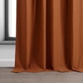 thumbnail image 3 of Half Price Drapes Warm Ember Bellino Textured Faux Linen Room Darkening Curtains For Bedroom & Living Room Curtains(1 Panel), Curtains 108 Inches Long, 50W X 108L, 3 of 12