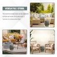 thumbnail image 4 of Outsunny 14" x 17" Ceramic Garden Stool with Double-Coin Knotted Ring Design & Strong Glazed Material, Green, 4 of 9