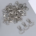thumbnail image 2 of 30pcs 360 Degrees Swivel Trigger Snap Hooks for Home (Silver), 2 of 8