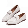 thumbnail image 3 of Rexoro Women's Loafers Flats Leather Backless Slip On Office Casual Shoes, 3 of 6