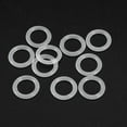 thumbnail image 2 of Uxcell 9.5mm OD 6.5mm ID 1.5mm Width Silicone Seal O-Rings White 10 Pack, 2 of 5