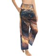 thumbnail image 6 of Salouo Mythical Serpent Mountain Sunrise Print Women's Pajama Pants Casual Loose Sweatpants PJs Flowy Pants Drawstring Palazzo for Women Wide Leg Pants Lounge Pajama -XX-Large, 6 of 8