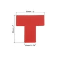 thumbnail image 2 of Uxcell 5s Location Marking Corner 2x2x0.8" 25 Pack T Shaped Floor Marker for Table, Desk, Floor, Red, 2 of 5