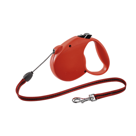 - flexi Retractable Dog Leash (Cord), 16 ft, Medium, Red