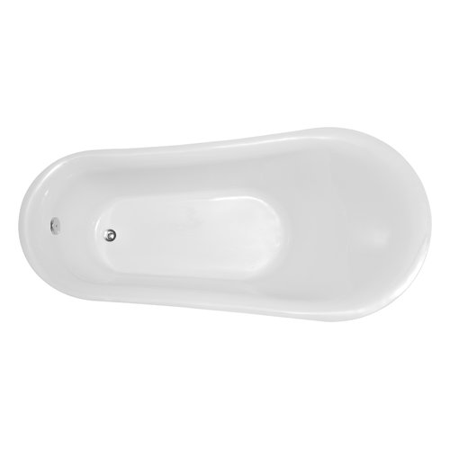 Vanity Art 71'' x 35'' Freestanding Soaking Bathtub