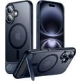 thumbnail image 1 of Temdan Magnetic Compatible with iPhone 16 Pro Max Case, [Built-in Invisible Kickstand][Compatible with MagSafe] [Military Grade Shockproof] Slim Thin Phone Case for iPhone 16 Pro Max 6.9" ,Blue, 1 of 5