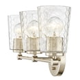 thumbnail image 3 of Millennium Lighting  Ashli 2/4 Light Vanity Light with Clear Honeycomb Glass Shades 3 Light - Modern Gold, 3 of 5
