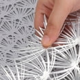 thumbnail image 4 of Round Placemats  4 Pcs Silvery  Elegant Floral Dandelion Shaped Tablemats Table Setting Kitchen Table Mats for Dining Table Setting Holiday Wedding Decoration, 4 of 8