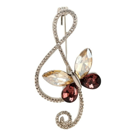 VERMON Butterfly Brooch Rustproof Corrosion Resistant Sparkling Bright Color Large Insect Brooch Pin Jewelry Accessory