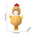 thumbnail image 3 of Anhility Mini Easter Chicks, Pink Baby Chicks Toy Plush Chicks Figurines Hanging Decorations for Easter Birthday Wedding Party Table Centerpieces DIY Garden, 5.51"x3.14", Yellow, 3 of 6
