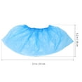 thumbnail image 2 of 100pcs Disposable Plastic Shoe Covers Carpet Cleaning Overshoes (Blue), 2 of 8
