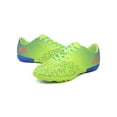 thumbnail image 4 of Fangasis Unisex Sneakers Lightweight Soccer Cleats Training Football Shoes Outdoor Non Slip Athletic Shoe TF Cleats Green 8.5, 4 of 9