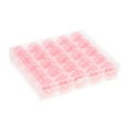 thumbnail image 3 of Uxcell Plastic Bobbins Embroidery Bobbins with Case for Sewing Machine Red, 25 Pack, 3 of 6