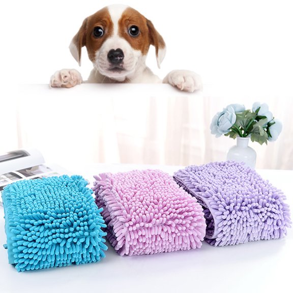 SPRING PARK Large Pet Microfiber Towel Dog Cat Cleaning Drying Bath Towel Super Absorbent