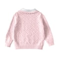 thumbnail image 4 of WQNVRNR Girls Button Cardigan- Fashion Cute Lightweight Long Sleeve Fall Casual Tops Pink Size 5, 4 of 9