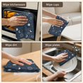 thumbnail image 5 of 4 Pcs Funny Kitchen Towels,Dark Blue Sun Moon Cloud Pattern Microfiber Dish Towels,Kitchen Tea Towels,Kitchen Towel Set (18" X 26"), 5 of 7