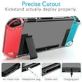 thumbnail image 6 of Dockable Clear Case for Switch, Protective Case Cover Fit for Switch and Joy-Con Controller a Switch Tempered Glass Screen Protector and Thumb Stick Caps, 6 of 8