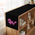 thumbnail image 6 of Table Runners 70 Inches Long Dress Scarves, Dragon Flames Farmhouse Coffee/Dining/Kitchen Table Decor, Holiday Table Runner, Purple Dragons Abstract Modern Art 13x70 Inch, 6 of 9