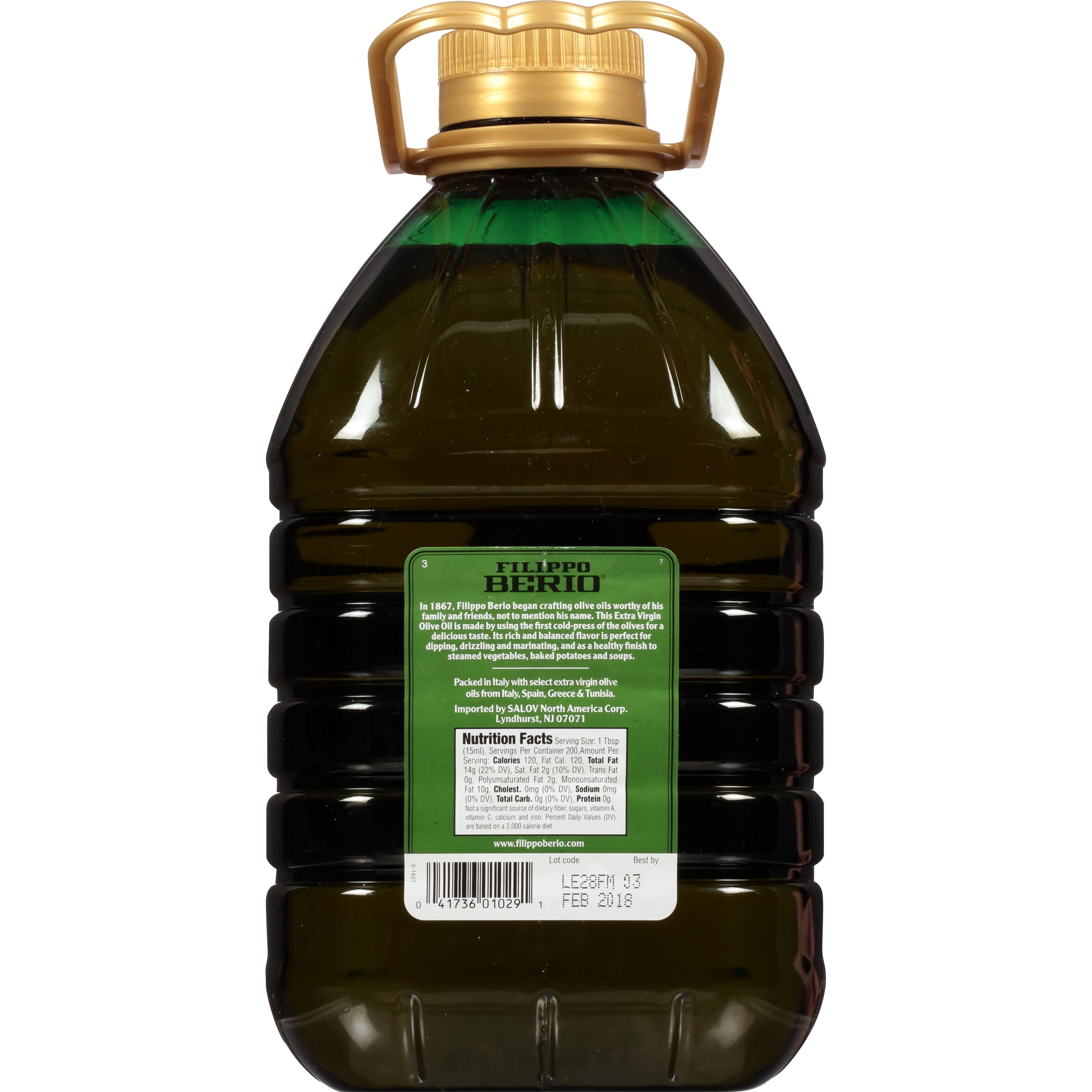 Salov North America Filippo Berio  Extra Virgin Olive Oil, 101 oz