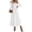 White, variant on PRETTYGARDEN Womens Fall Maxi Long Sleeve Sweater Dress Soft Stretchy Knit, V Neck A Line Dresses with Bow, Flowy Pleated Hem, Cocktail Party Outfits, Trendy Winter Clothes