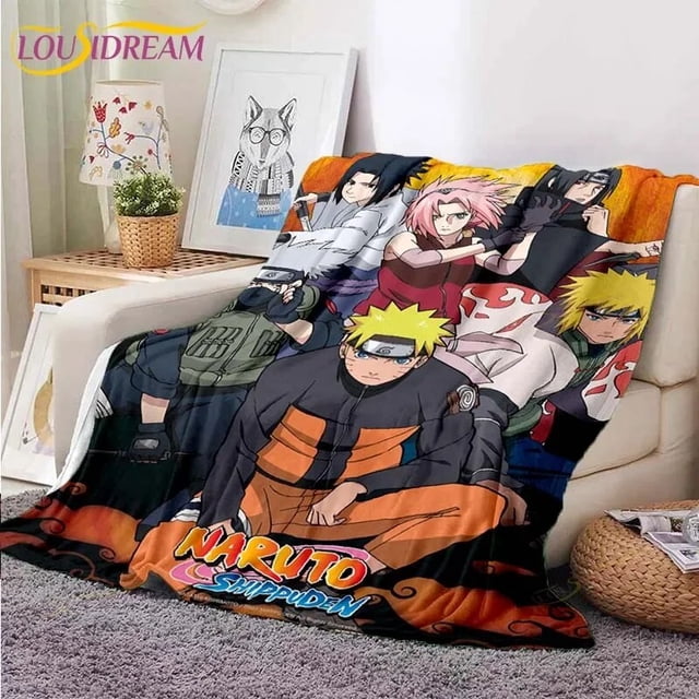 Manta de franela de felpa suave ultraligera, manta de personaje de dibujos animados japoneses famosos, mantas para sofá, cama y sofá