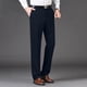 thumbnail image 1 of Puntoco Pantalones casuales de longitud completa para hombre, pantalones de traje con cremallera y bolsillo para hombre, pantalones de tubo recto para negocios, pantalones de color sólido, 1 of 5