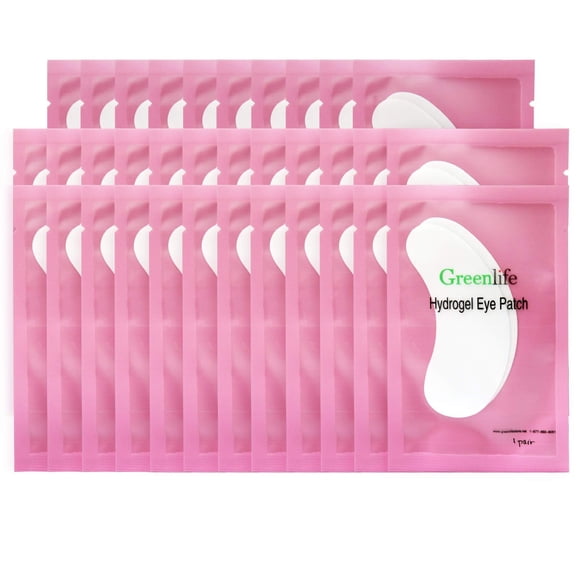 Almohadillas de gel para extensiones de pestañas para debajo de los ojos GreenLife, 150 pares