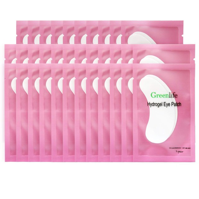 Almohadillas de gel para extensiones de pestañas para debajo de los ojos GreenLife, 150 pares