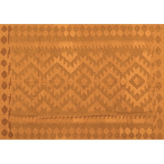 Ahgly Company Indoor Rectangle Southwestern Orange Country Area Rugs, 4' x 6'